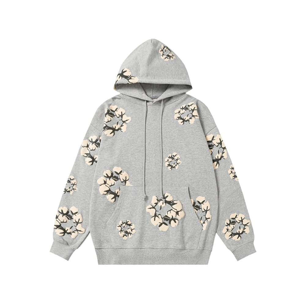 Denim Tears Grey Hooded Sweatshirt